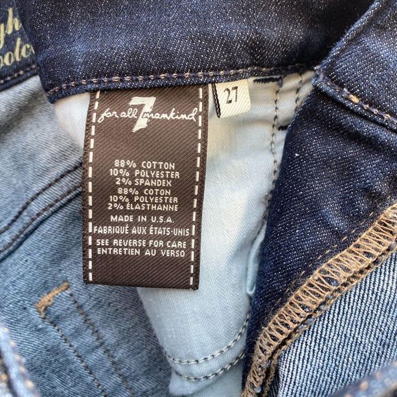 7 For All Man Kind High Waist Bootcut Jean - Picture 5 of 7